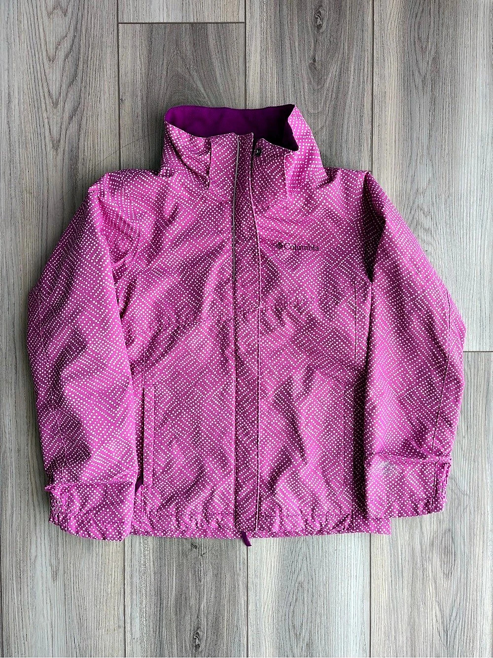 Columbia Bugaboo Interchange Jacket Girls Pink & Purple Size Small